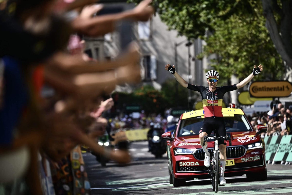 jwhitey98's tweet card. Analysis of the latest day's action in the 2025 race - a 169km transitional stage from Muret to Carcassonne