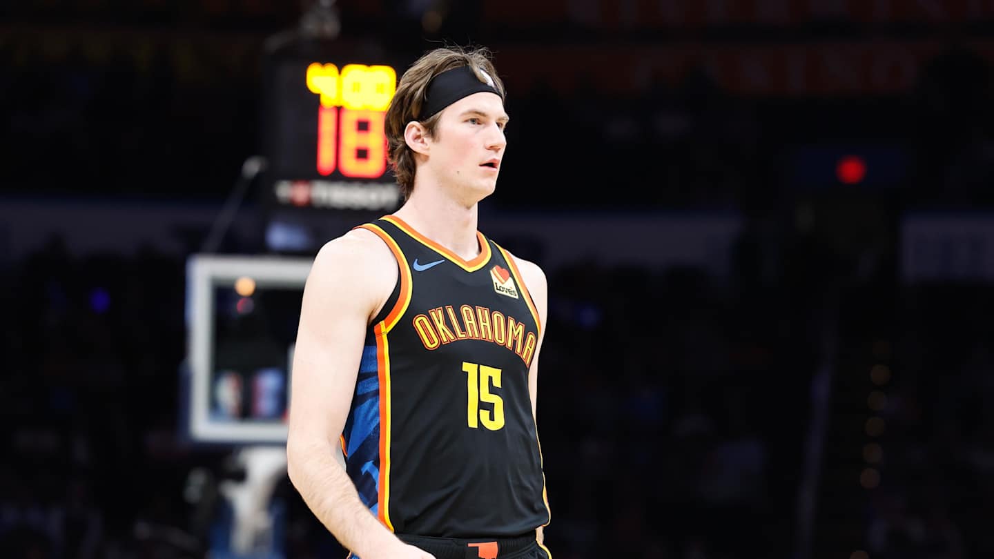 OKCThunderSI's tweet card. The Oklahoma City Thunder never led and succumbed to the Charlotte Hornets, 109-80, in the second 2025 Las Vegas Summer League semifinal game. The Hornets led b