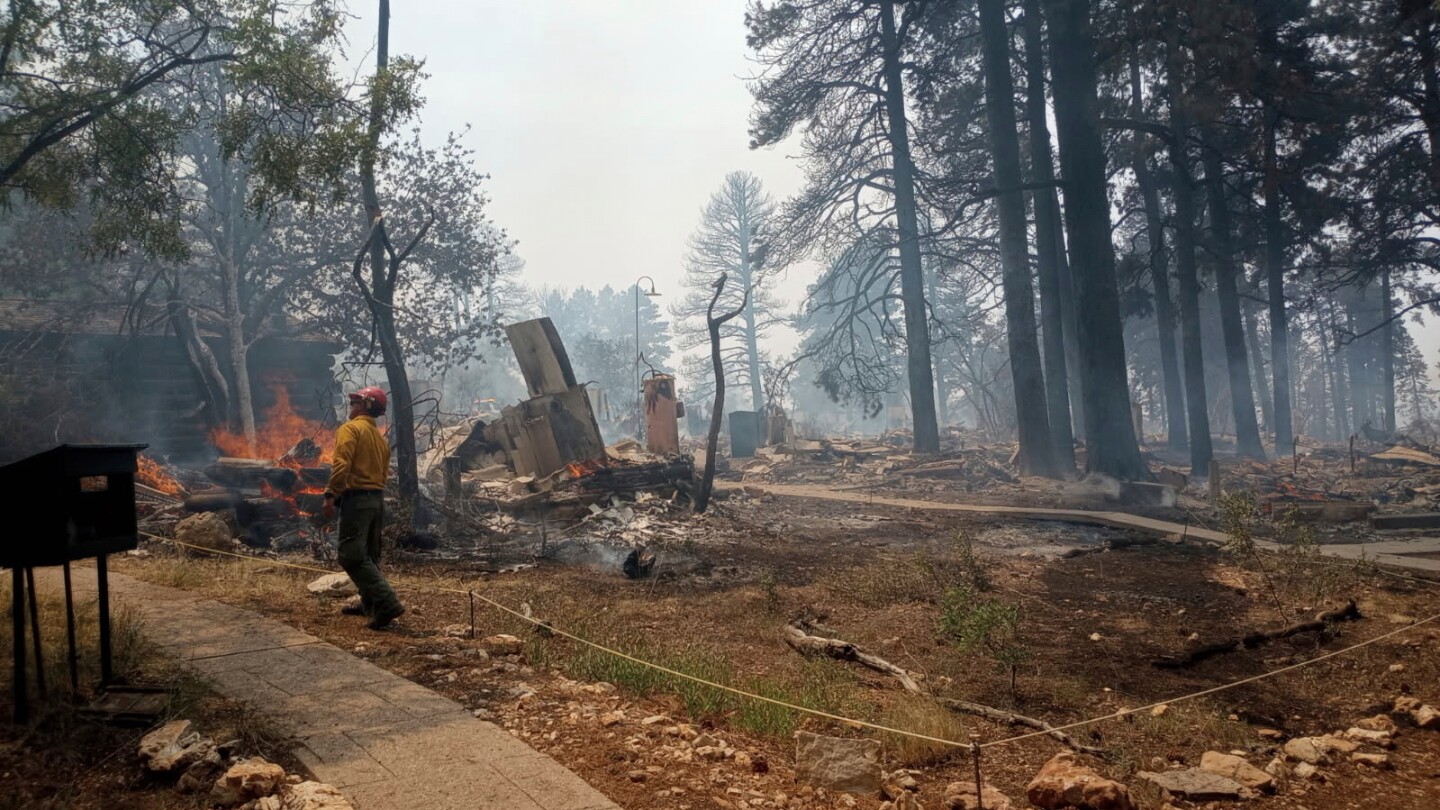 michellelprice's tweet card. A historic lodge on the Grand Canyon’s North Rim has been destroyed by a wildfire. Grand Canyon National Park Superintendent Ed Keable told park residents and staff that the Grand Canyon Lodge, the...