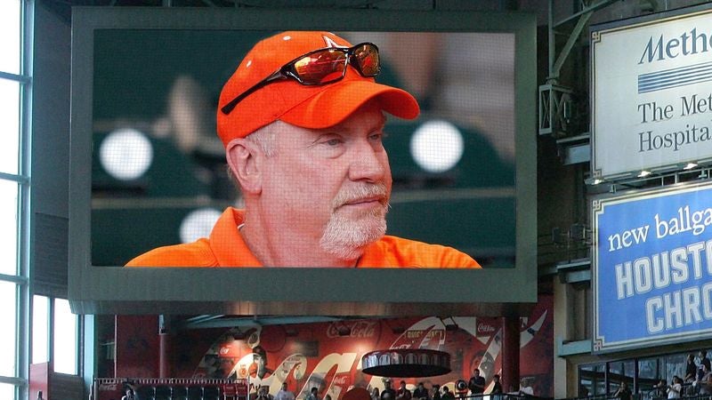 TheOnion's tweet card. HOUSTON—Frustrating all those in attendance at Thursday night’s game between the Oakland Athletics and the Houston Astros, a local dumbfuck shown on the stadium’s Jumbotron decided to wait until the...