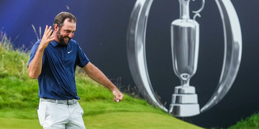 BreakingNews's tweet card. Scheffler already won the PGA Championship by five shots this year. He won the Masters last year by four shots and the Masters in 2022 by three shots.