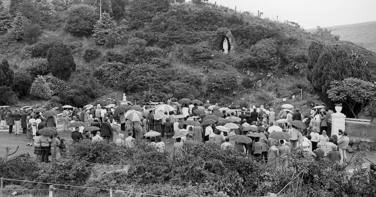 IrishTimesOpEd's tweet card. On one feast day alone, it was reckoned more than 15,000 people came to the grotto
