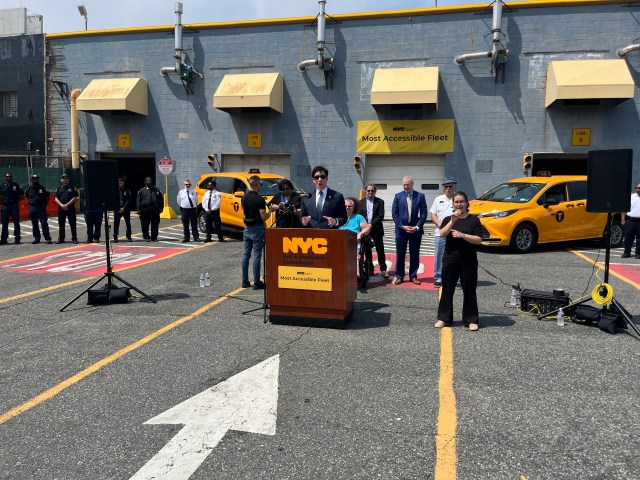 nyctaxi's tweet card. Half of New York City’s iconic yellow taxi cabs are now wheelchair accessible, marking a milestone mandated by a 2013 settlement agreement.