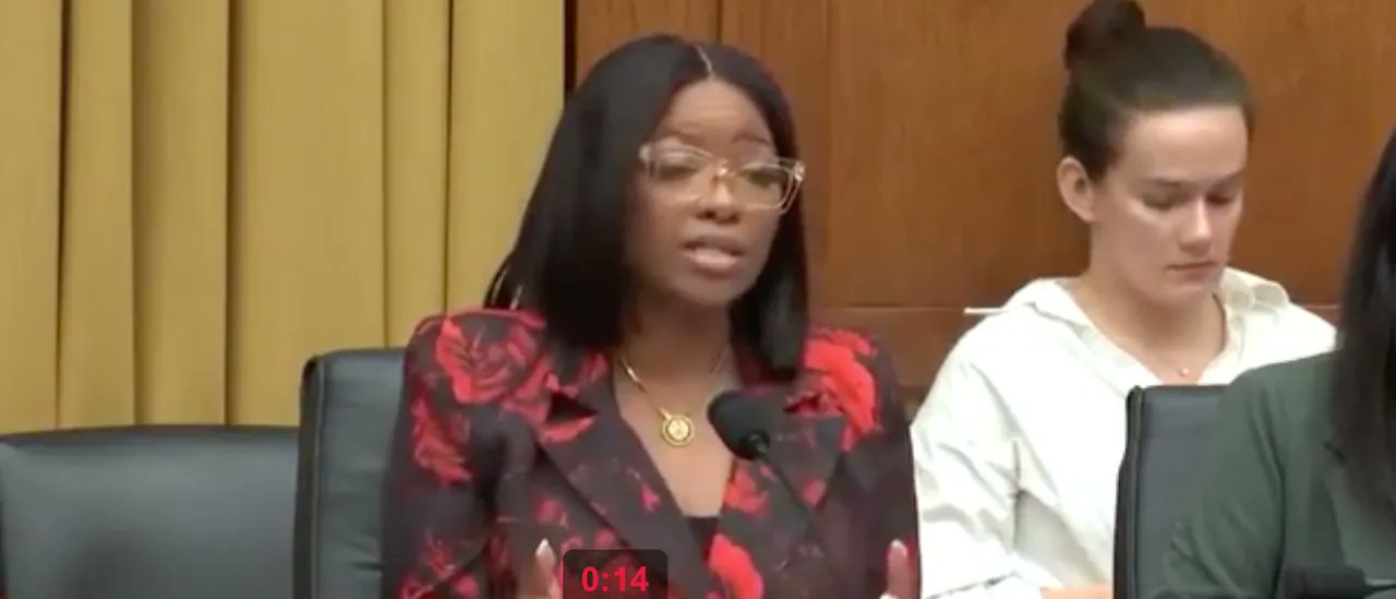 JohnBla27209136's tweet card. Jasmine Crockett called Trump a “wannabe Hitler” over the Epstein files controversy, days after Trump mocked her and Rep. AOC as “low-IQ."