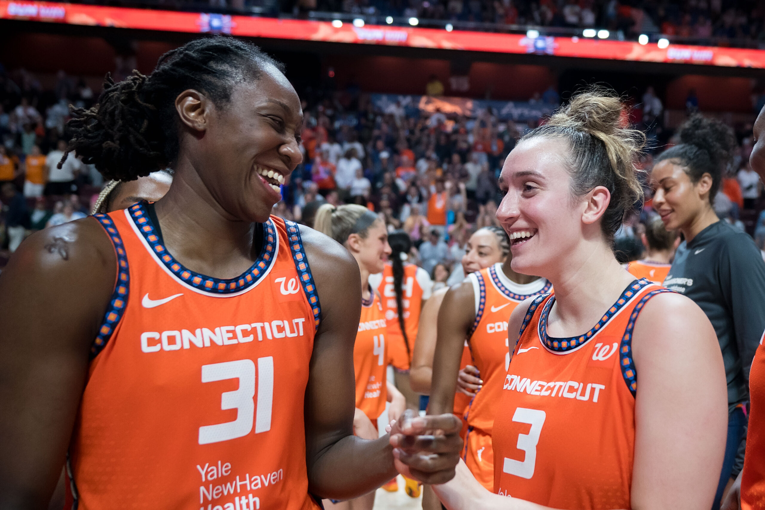 gabbyalfveby's tweet card. Connecticut Sun players Tina Charles and Marina Mabrey have learned to coexist as stars in a crucial transitional period for the franchise.