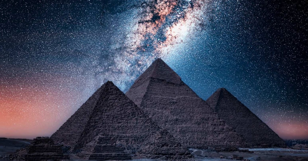 AncientHistX's tweet card. Cosmic Secrets of Ancient Egypt