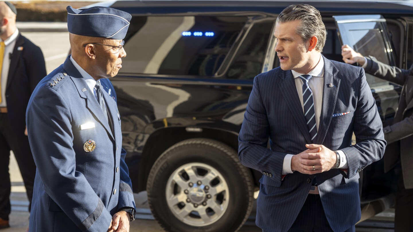 HungCao_VA's tweet card. Defense Secretary Pete Hegseth is defending President Donald Trump’s firing of the nation’s senior military officer and a wave of top dismissals at the Pentagon, insisting that they weren’t unusual...