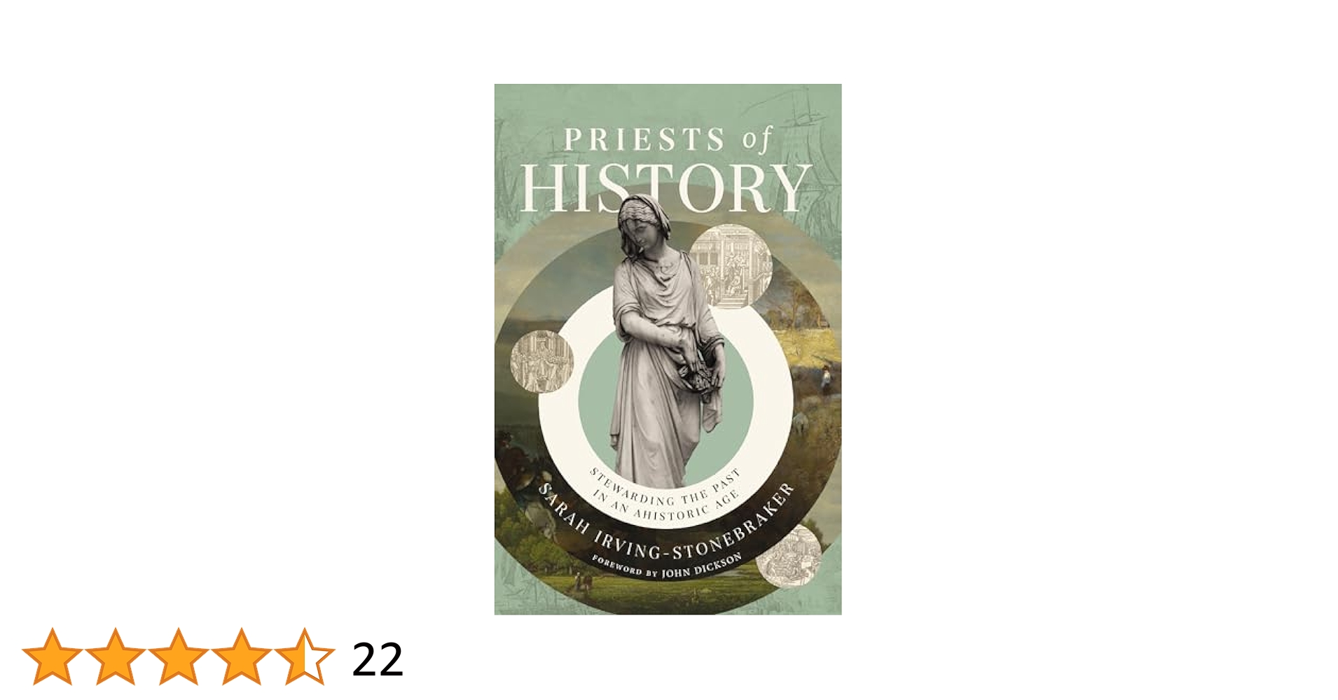 ProfStonebraker's tweet card. Priests of History: Stewarding the Past in an Ahistoric Age