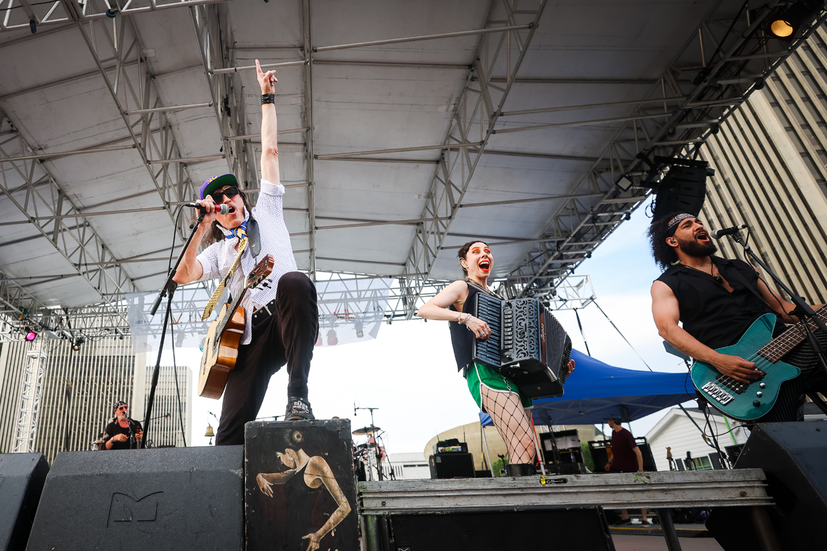 518scene's tweet card. Eclectic NYC gypsy-punks Gogol Bordello played an epic, incredibly high-energy show on 7/16/25 at Empire State Plaza in Albany, NY.