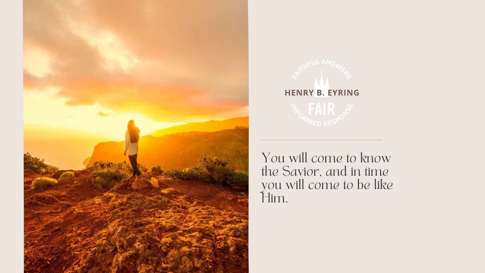 ldsfair's tweet card. Discover faithful answers and gospel-centered insights from FAIR. Read: Drawing Near: How We Come to Know Christ.