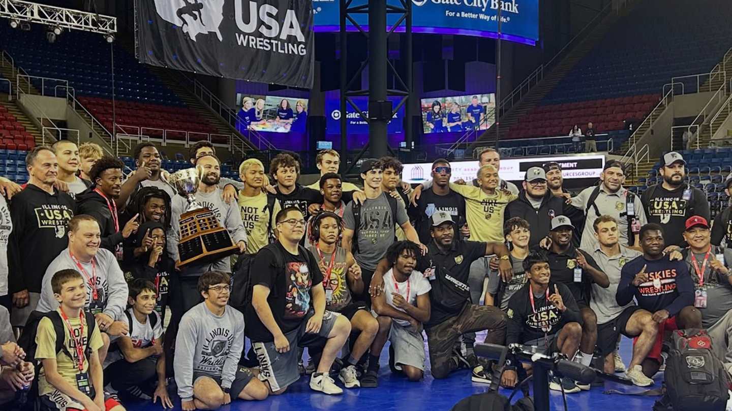 SBLiveWA's tweet card. The Greco Roman Championship Finals closed the 2025 edition of the U.S. Marine Corps Junior and 16U Nationals at the Fargodome in North Dakota on Saturday night