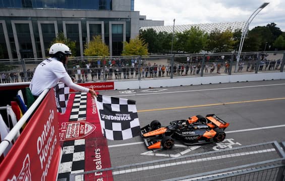 SkySportF1's tweet card. Leggi su Sky Sport l'articolo IndyCar, O'Ward vince a Toronto il Gp del Canada: accorcia in classifica su Palou