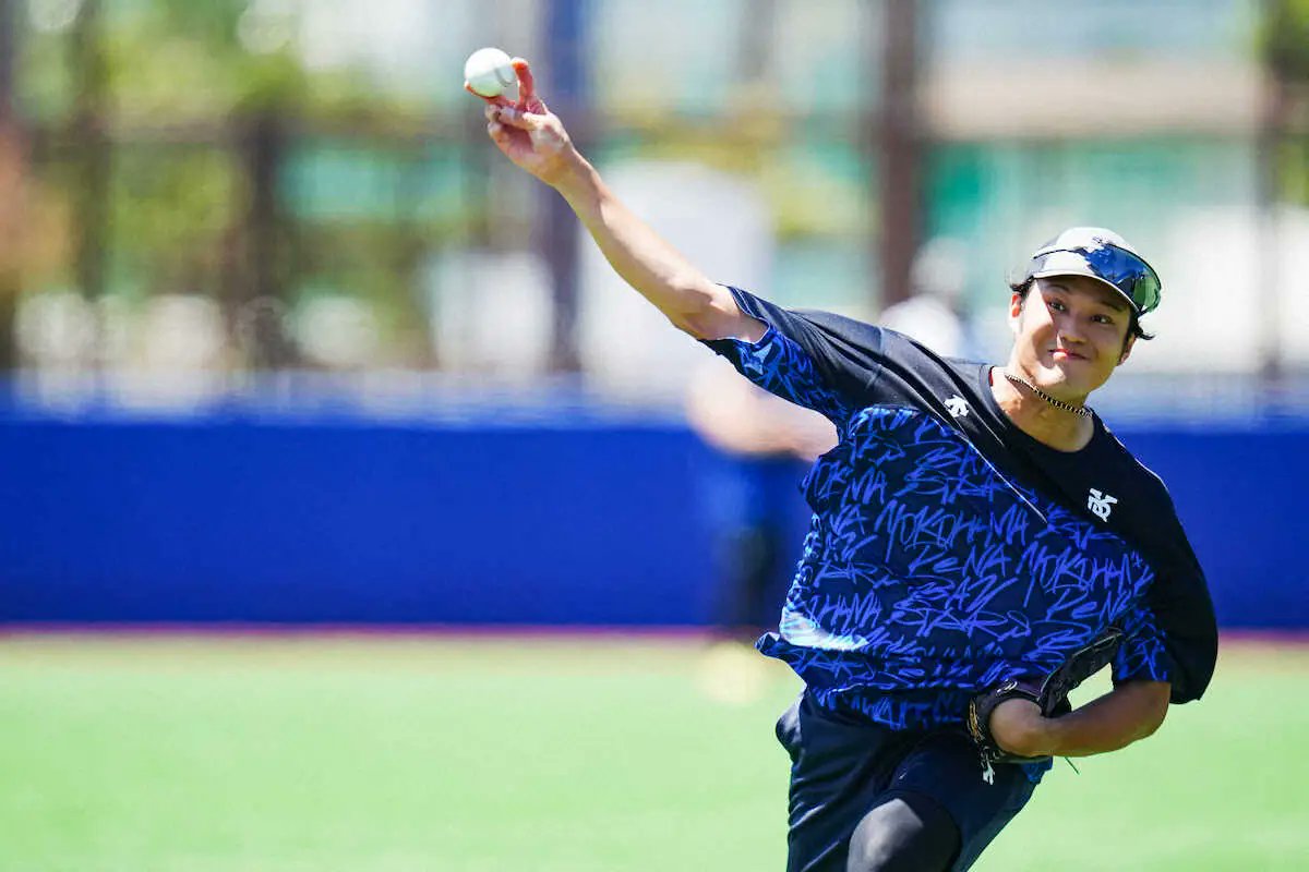 Saba_Tigers's tweet card. 　DeNAに新加入した藤浪晋太郎投手が、明後日26日のイースタンリーグ・ロッテ戦で先発登板することが決まった。