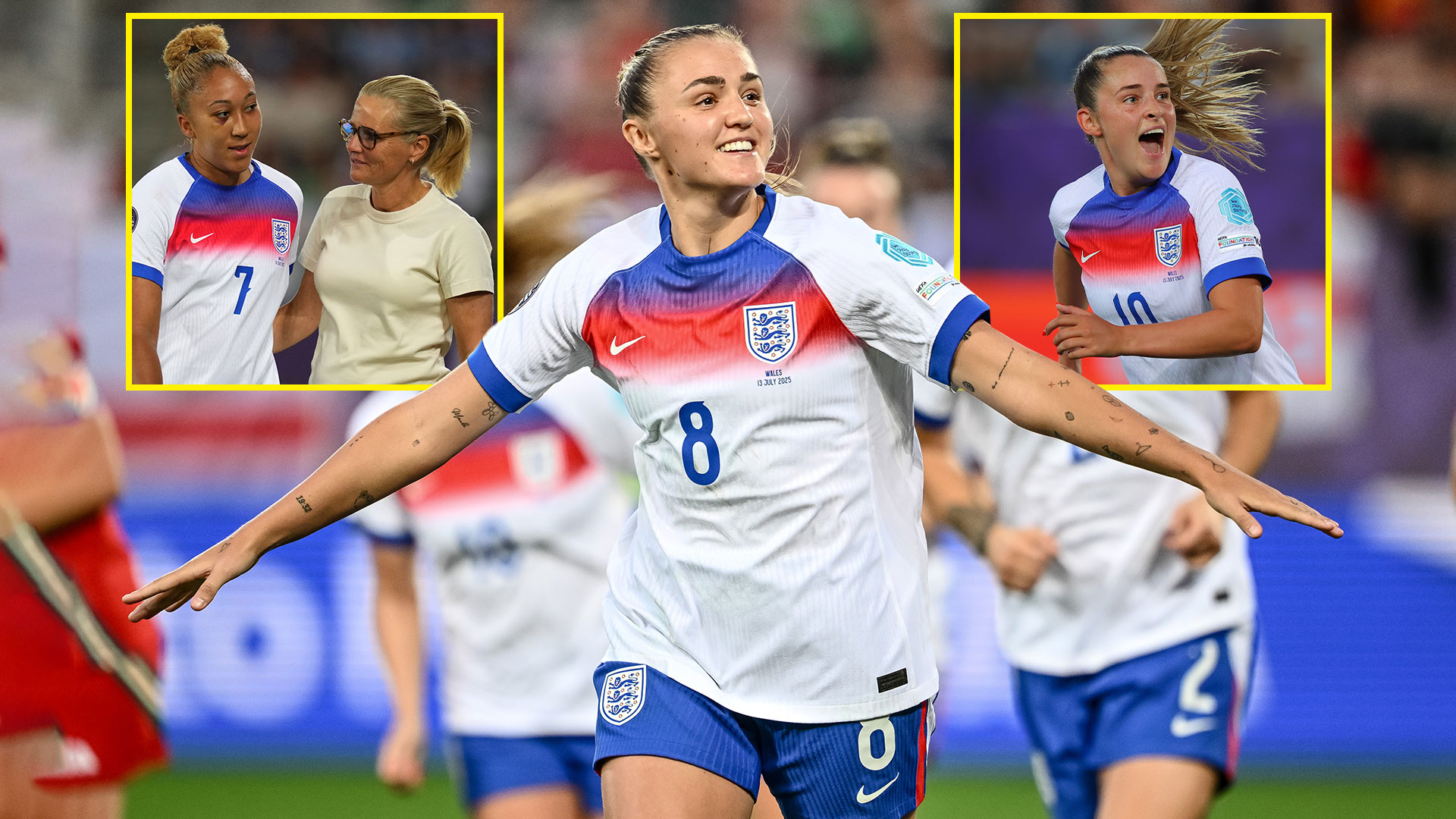 TheAdrianDurham's tweet card. England are three wins away from defending their European crown as they romped to a 6-1 mauling of Wales. The win ensured England finished second in Group D behind France as they will now face Swed…