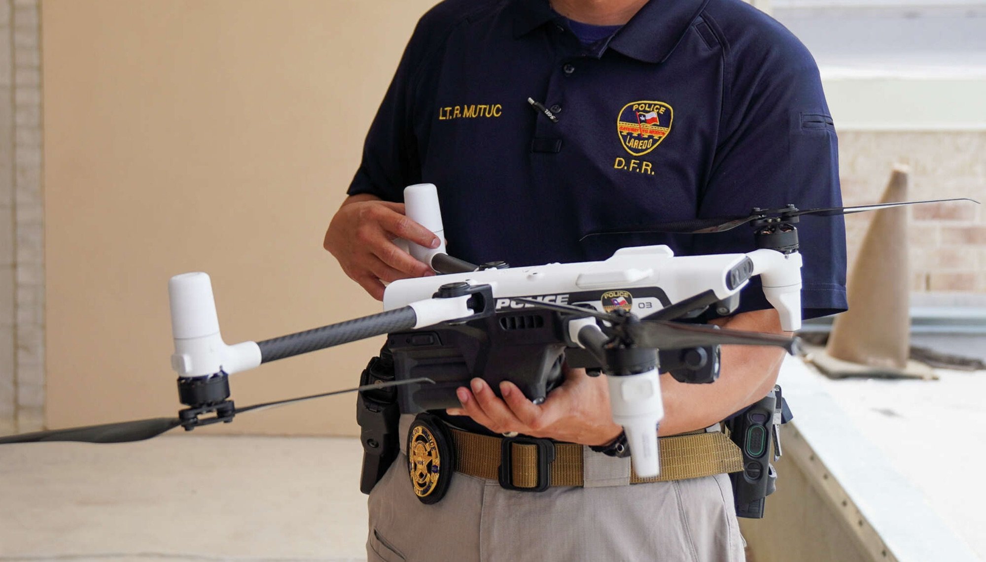 DroneXL1's tweet card. The Laredo Police Department has launched a drone program that dispatches autonomous aircraft to high-priority 911 calls, enabling them to deliver Narcan