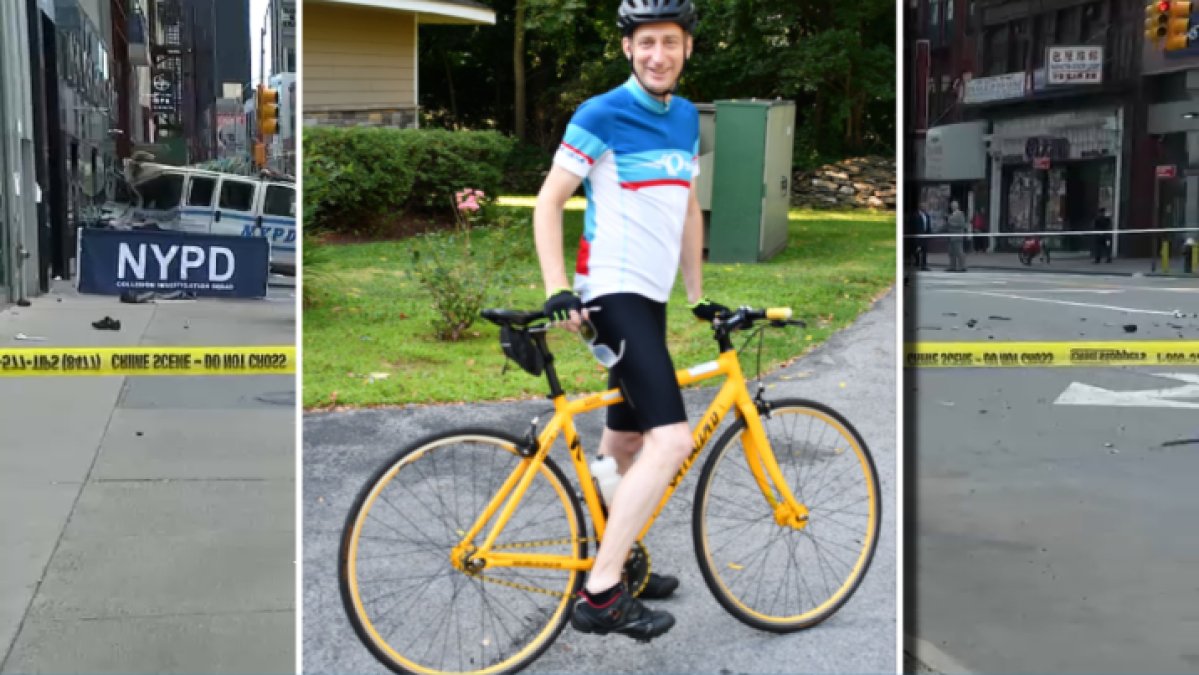 JessieSingerNYC's tweet card. The man killed in a driver’s alleged high-speed crash coming off a New York City bridge was an avid cyclist and died “doing something he loved,” his family said Sunday.