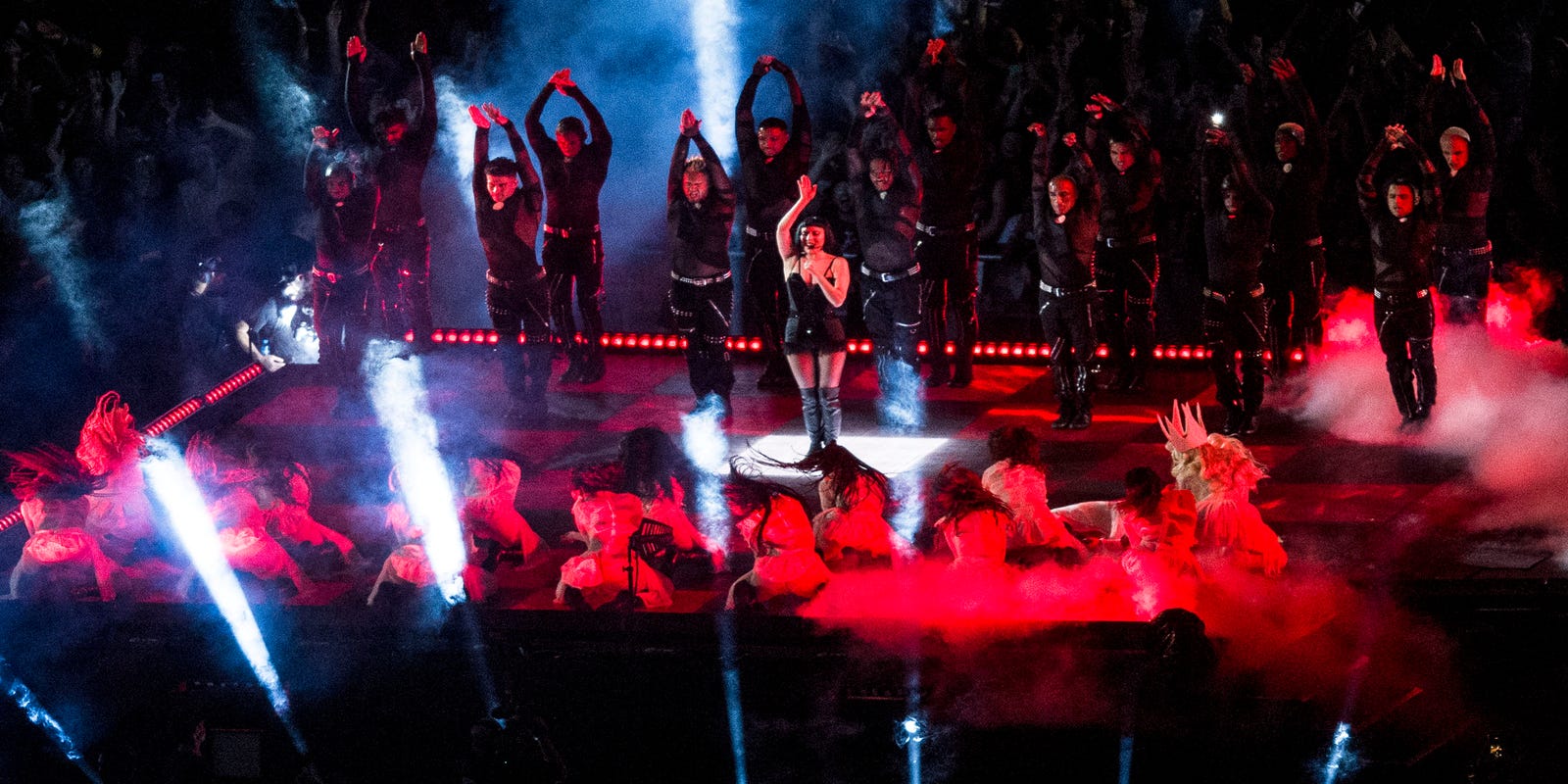 EdMasley's tweet card. Here's every song Lady Gaga sang when she launched her Mayhem Ball tour 2025 in Las Vegas, including "Poker Face," "LoveDrug" and "Bad Romance."