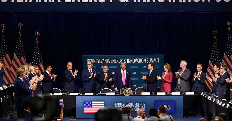 CanaryMediaInc's tweet card. This week’s AI summit deepened a trend of datacenter developers hitching their hopes to old-school energy sources, from gas power plants to hydropower.