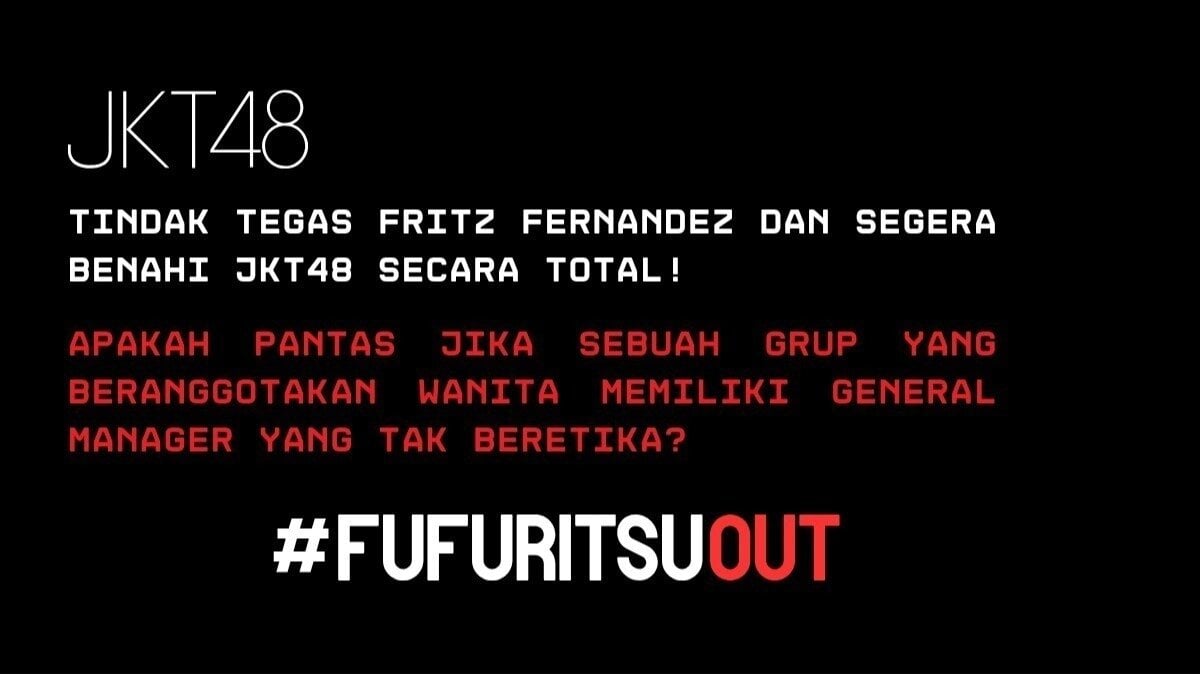 ThursFlx's tweet card. Tindak Tegas Fritz Fernandez dan Benahi JKT48 Secara Total!