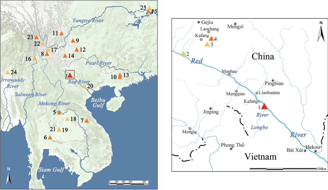 WorldPrehistory's tweet card. Journal of World Prehistory - Longbohe is a newly discovered copper mining, smelting and production site located strategically beside the Red River on the China–Vietnam border in Southeast...