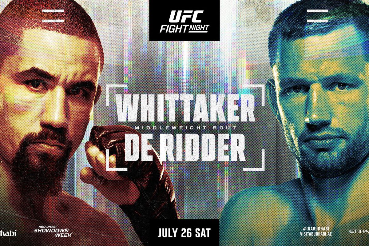 MMAOddsBreaker's tweet card. UFC Abu Dhabi, UFC Abu Dhabi Odds, Robert Whitaker, Reinier de Ridder, Movsar Evloev, Aaron Pico, Petr Yan, Marcus McGhee