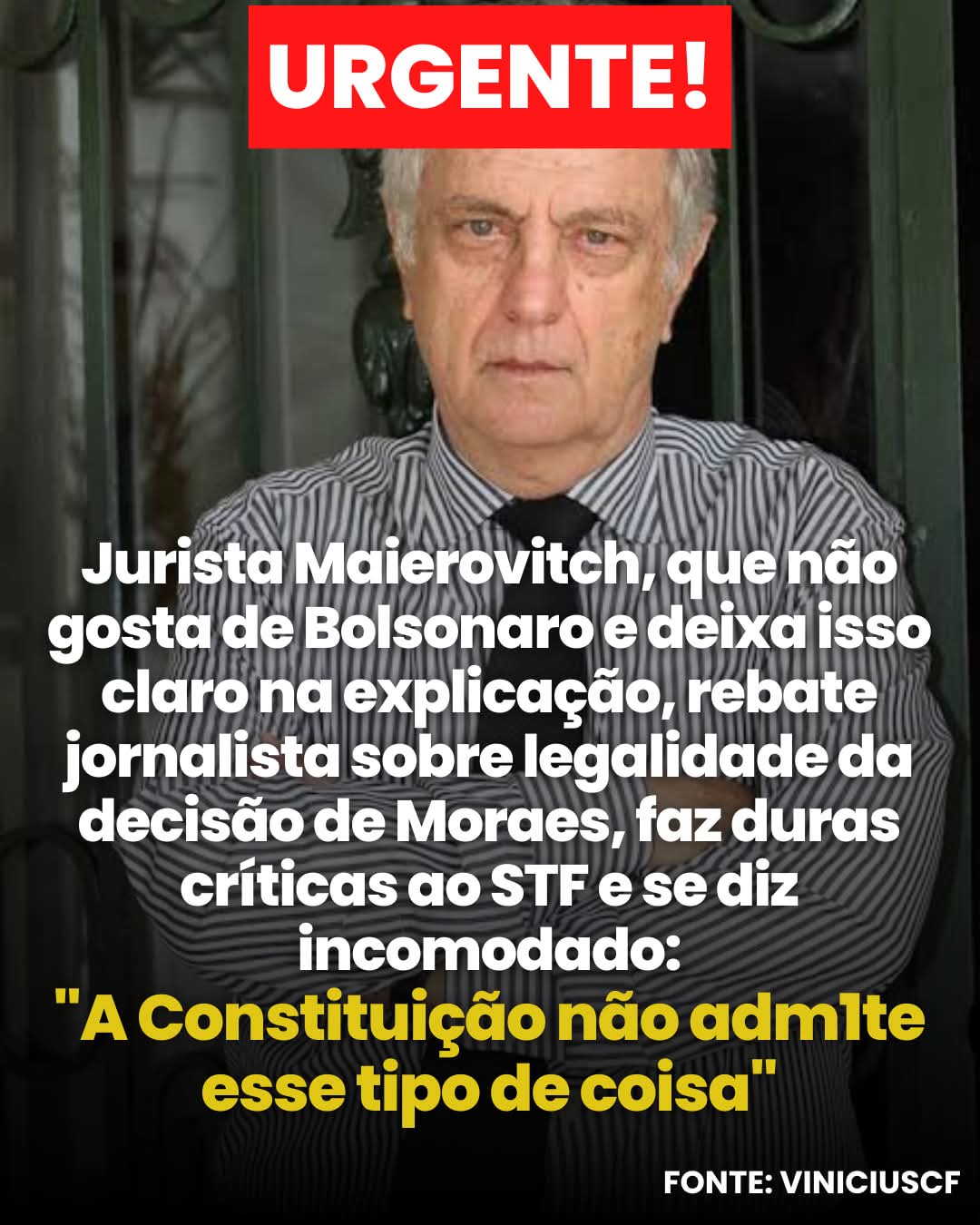 SeverinoMarin13's tweet card. "Até os "CAMARADAS" já socaram o pé na bunda desse ladrão e de sua ORGANIZAÇÃO CRIMINOSA travestida de SUPREMA CORTE!"