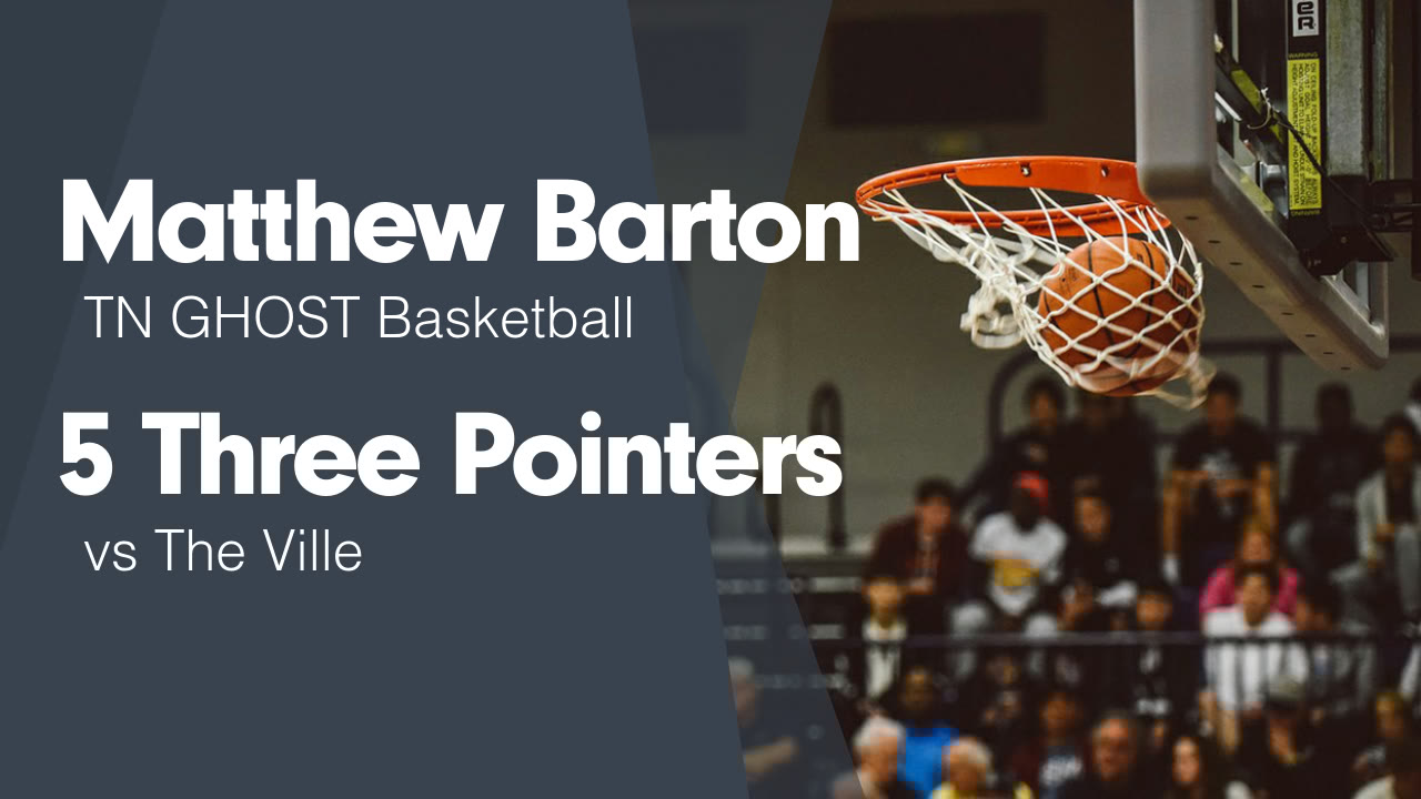 matthew_barton1's tweet card. 5 Three Pointers vs The Ville