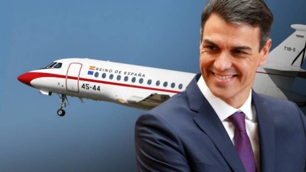 MediterraneoDGT's tweet card. La nueva Ley de secretos oficiales permite a Sánchez ocultar con quién y a dónde viaja en el Falcon.