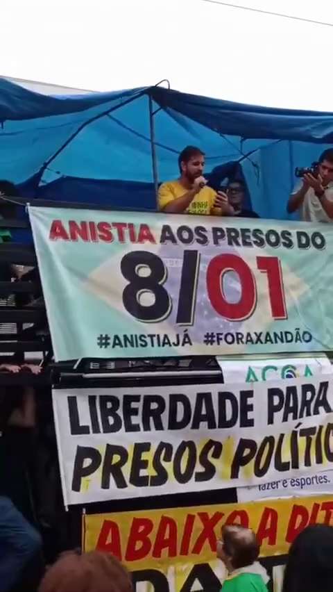 SeverinoMarin13's tweet card. João Pessoa/PB, 20 de Julho de 2025 Manifestação Pacífica Por Liberdade aos Presos Políticos. Manifestações Assim, Vai Acontecer Em Todo o Brasil...Está Só Começando...Nós Venceremos!🇧🇷🇺🇸