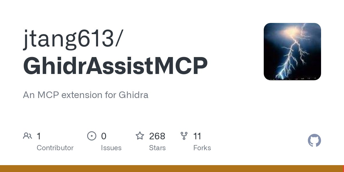 Medal_AI's tweet card. An MCP extension for Ghidra. Contribute to jtang613/GhidrAssistMCP development by creating an account on GitHub.