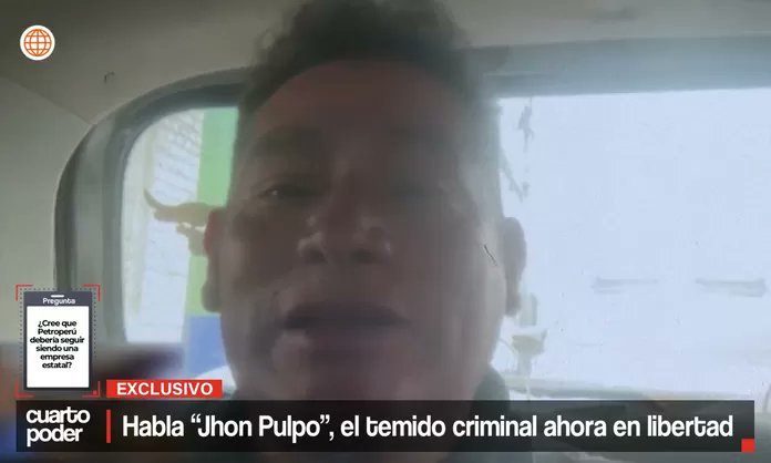 Cuarto_Poder's tweet card. La excarcelación de 'Jhon Pulpo' fue otorgada tras 19 años y medio, amparada en beneficios penitenciarios como el “2x1” y redención por trabajo