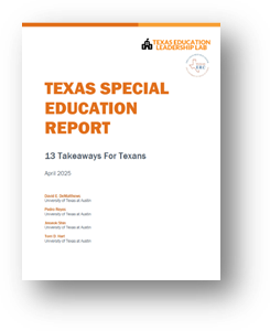 DrDeMatt's tweet card. A sweeping new report from the Texas Education Leadership Lab at UT Austin reveals alarming trends in Texas public schools' long-term failure to comply with federal special education law. The report,...