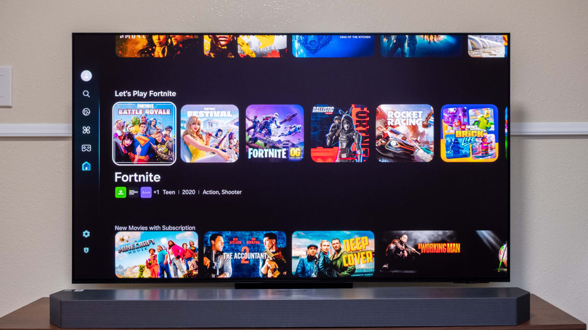 SamsungTV's tweet card. Our review of Samsung's S95F TV, possibly the best of today's market.