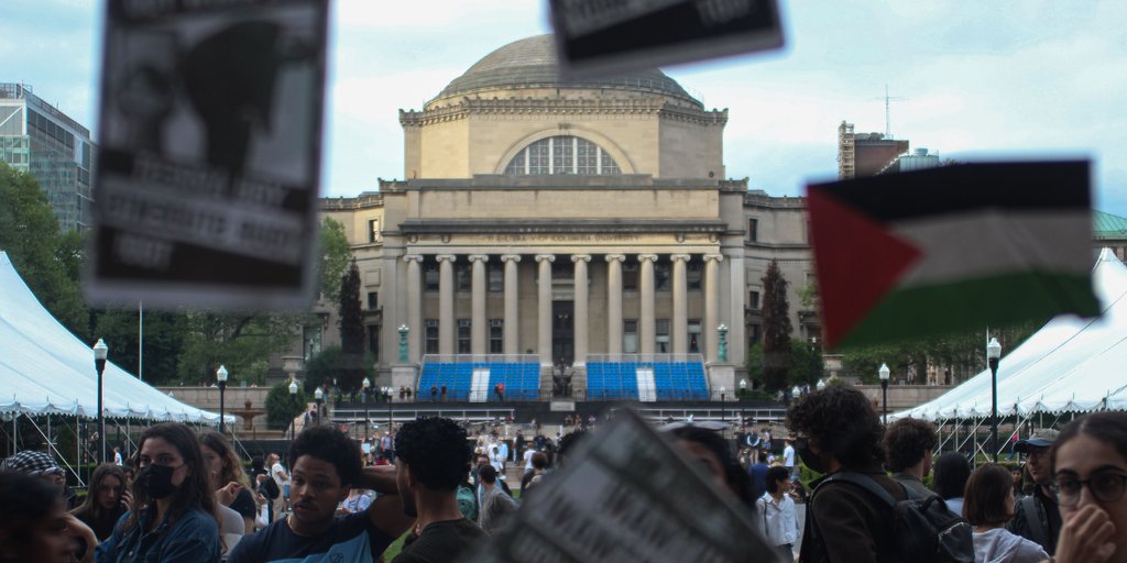 CUJewsIsraelis's tweet card. Columbia professors sent a letter to the university's president outlining items that should be included in a deal with the White House.