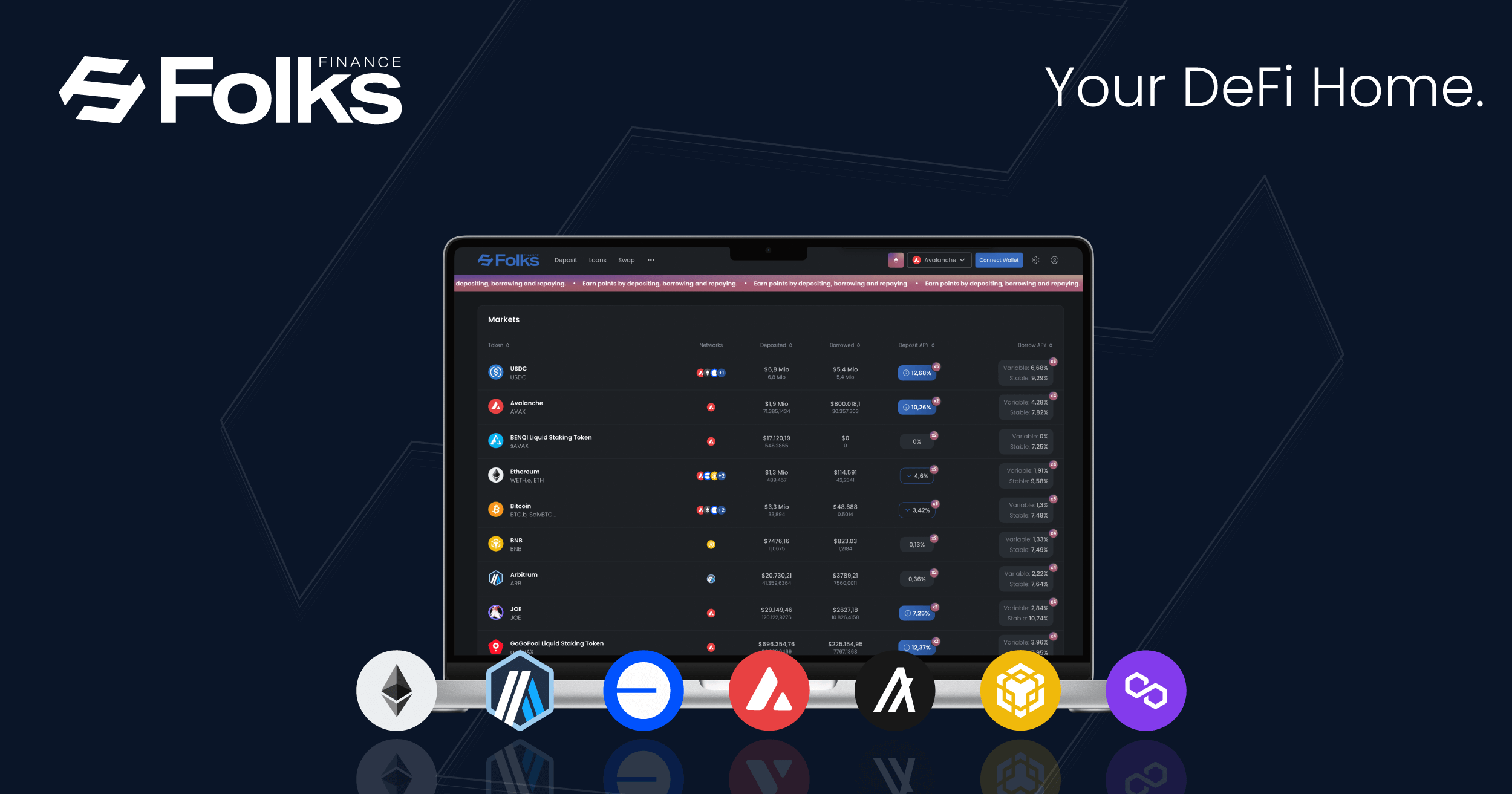 ronanljh's tweet card. Lend and borrow crypto with ease across multiple chains. Powered by Chainlink, Wormhole, and Circle messaging layers technology.