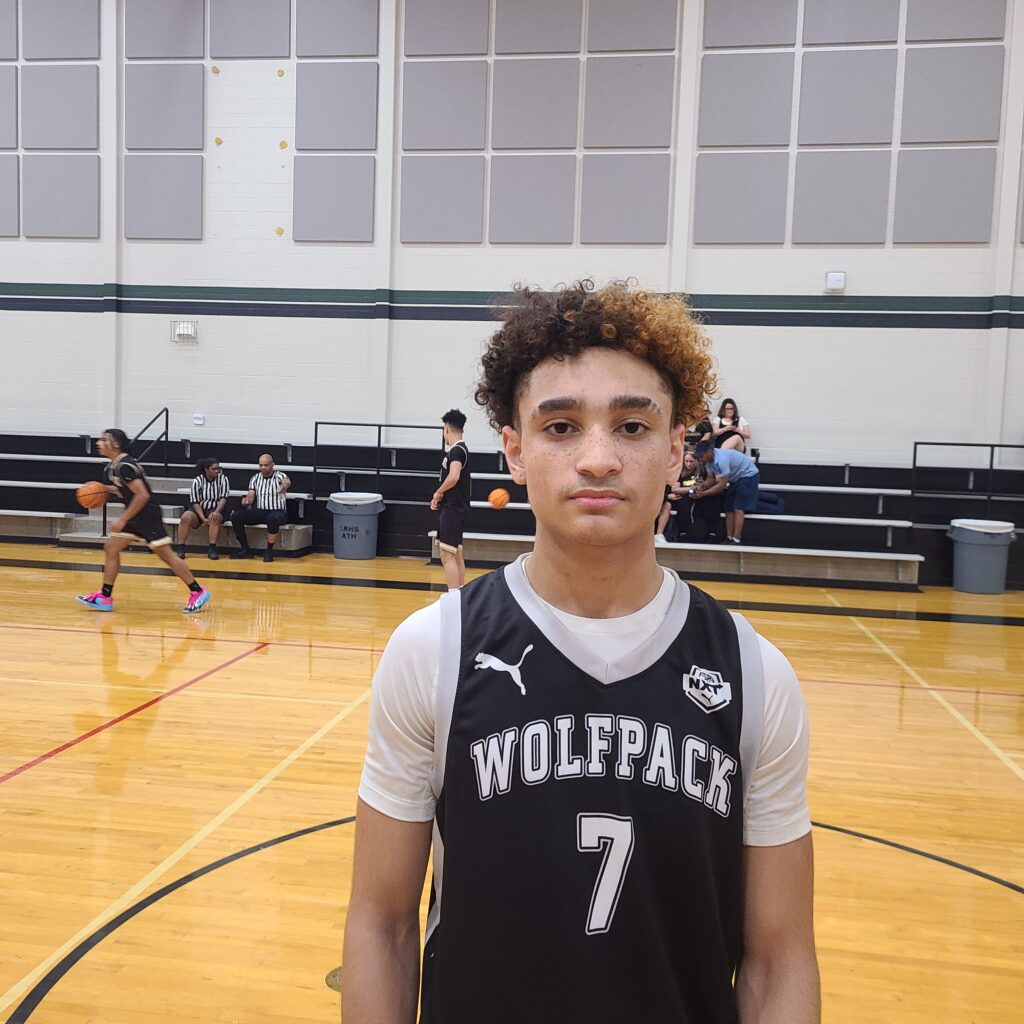NXTPROHoopsSW's tweet card. Champ Brewer | Oklahoma Wolfpack Lawton | 2026 | Guard | 6’1