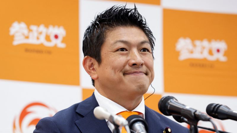 cnnasiapr's tweet card. Its leader is a former supermarket manager who created his political party on YouTube in the depths of the coronavirus pandemic and campaigned on the Trumpian message “Japanese First.”