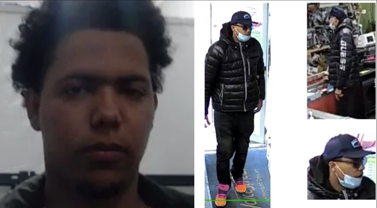 AntiWuCoalition's tweet card. Just 18 days after a violent armed robbery in Leominster, police issued a warrant for Miguel Francisco Mora Nunez — and surveillance images from the robbery closely resemble the NYC shooter