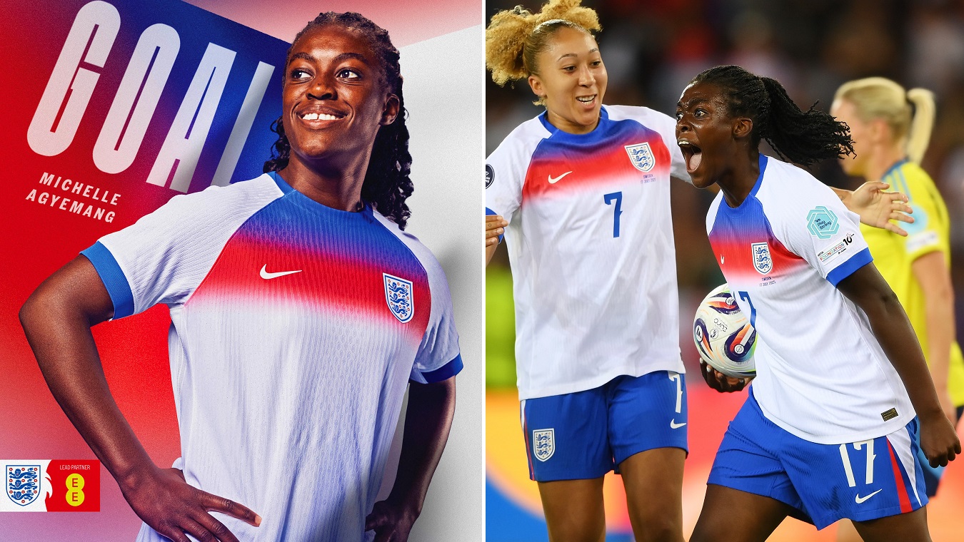 LFootball_'s tweet card. Dal trionfo inglese a Euro 2022 visto dal divano a protagonista dell’Europeo 2025: Michelle Agyemang è la super-sub dell’Inghilterra Michelle Agyemang aveva 16 anni quando l’Inghilterra ha vinto...