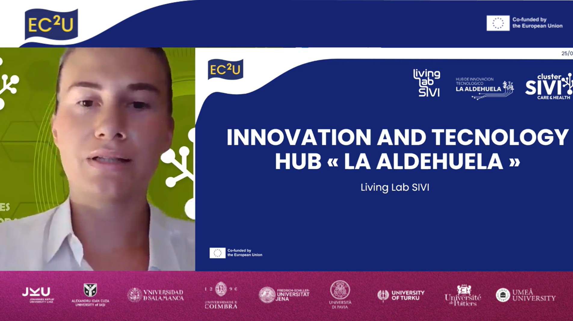 clustersivi's tweet card. Desde el Clúster SIVI hemos tenido el privilegio de presentar el Living Lab La Aldehuela en el evento organizado por EC2U Innovation Hub.