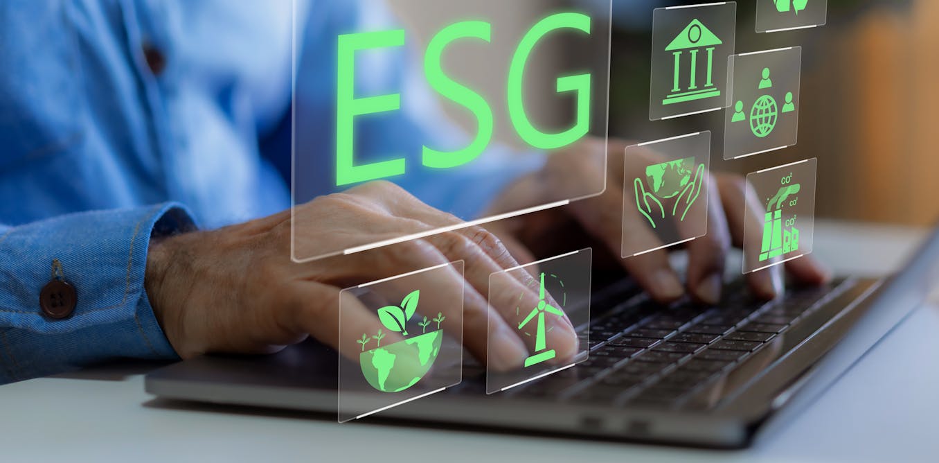 ConversationCA's tweet card. For many firms, ESG-related social media activity appears to be more about managing their public image than signaling genuine environmental commitment.
