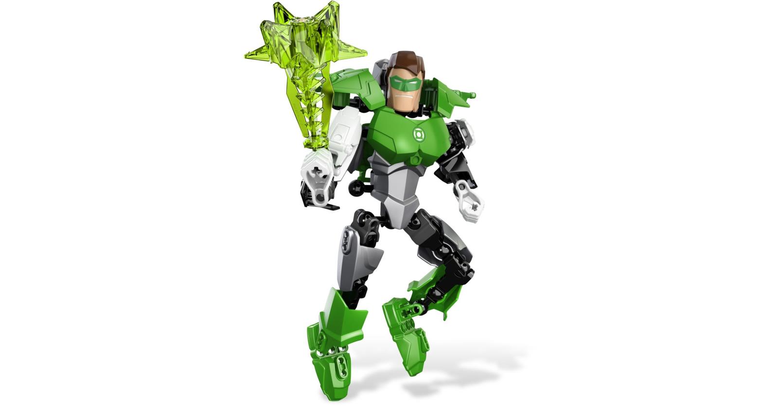 brickset's tweet card. Today's random set is 4528 Green Lantern, released during 2012. It's one of 14 DC Comics Super Heroes sets produced that year. It contains 38 pieces , and its retail price was US$14.99/£10.99.