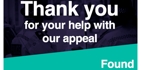 SuffolkPolice's tweet card. A 66-year-old missing man from Bury St Edmunds has been located.