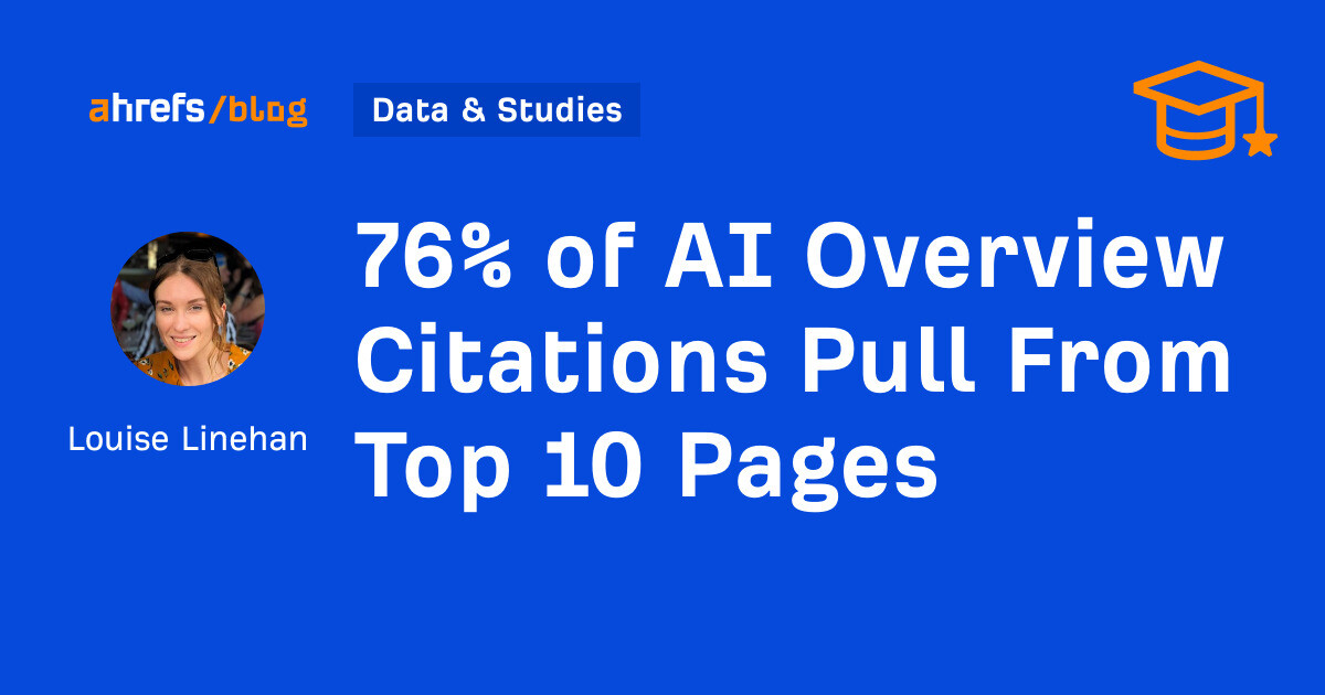 sangishyam's tweet card. We studied 1.9M citations from 1M AI Overviews to find out how much AI presence aligns with search visibility.
