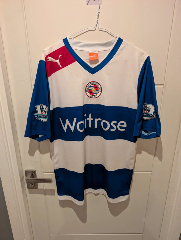 JackOliverG's tweet card. Reading FC Home Shirt 2012/13 - Very good condition for a shirt over 10 years old, features the premier league badges on the arms