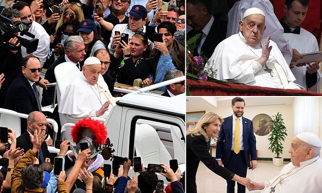 Swingbridge2's tweet card. The Pontiff spent his final weeks in hospital with an infection that developed into pneumonia in both lungs.