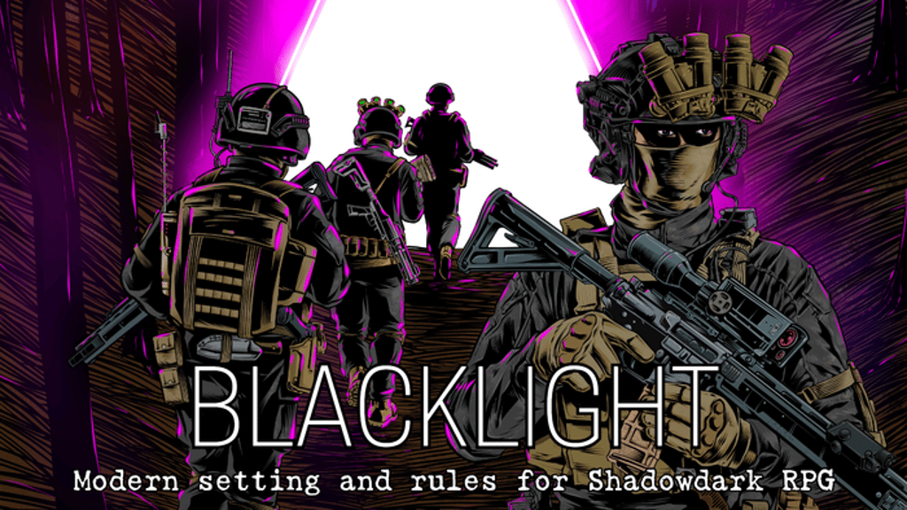 ViktorGorchev's tweet card. A modern themed setting and ruleset for Shadowdark RPG.