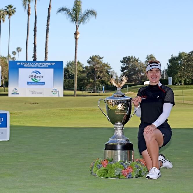 everett_munez's tweet card. This week, the LPGA’s JM Eagle LA Championship presented by Plastpro looks to draw eyes to the Los Angeles fire relief efforts. Read more to find out how.