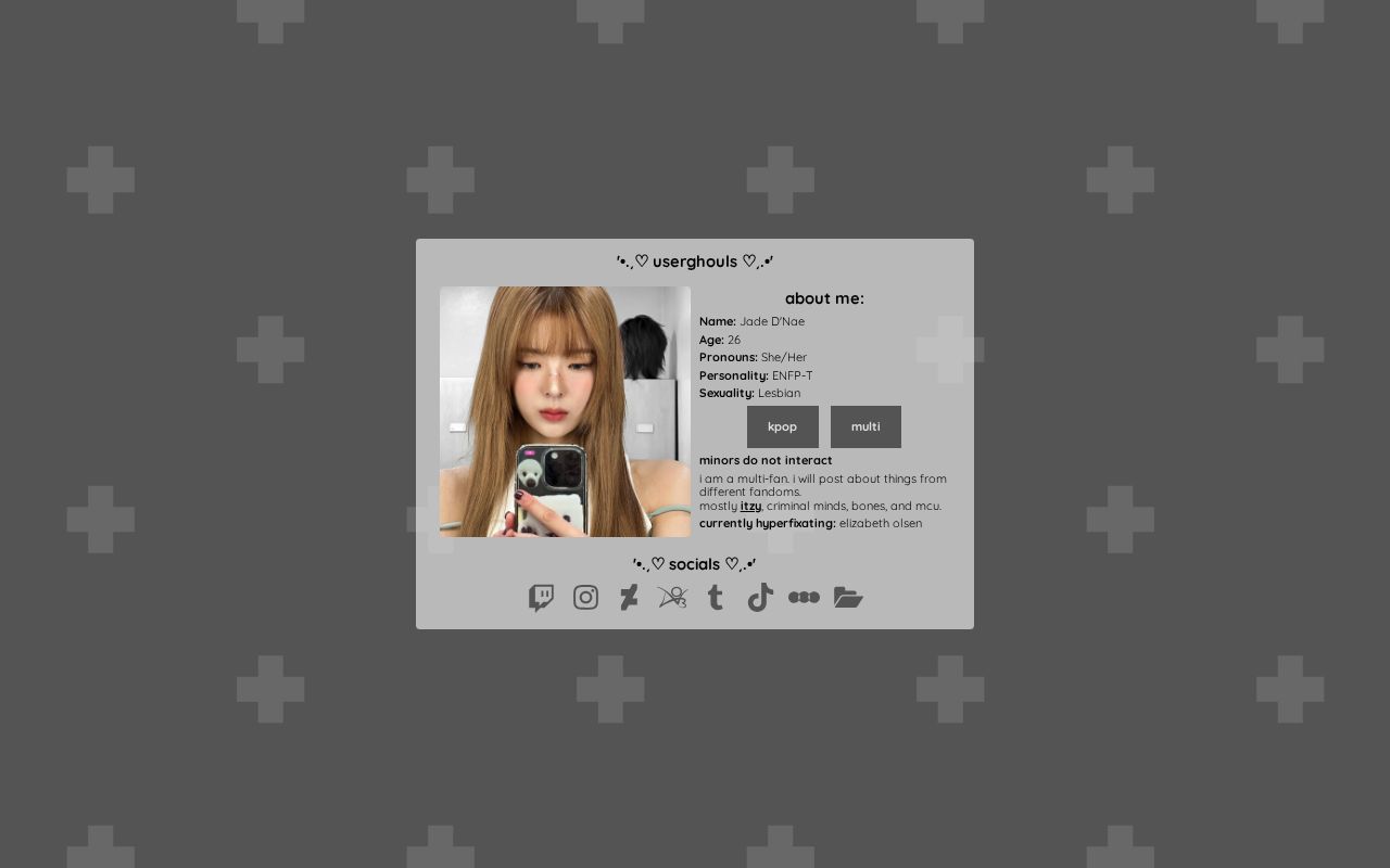 notghouIs's tweet card. about me