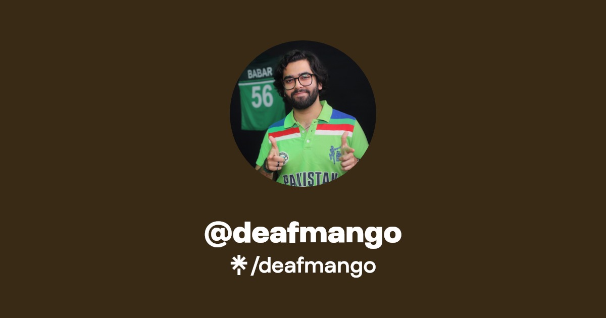DeafMango's tweet card. Podcaster, Writer, Cricket Junkie. Dreams to be the voice of Pakistan Cricket 🏏